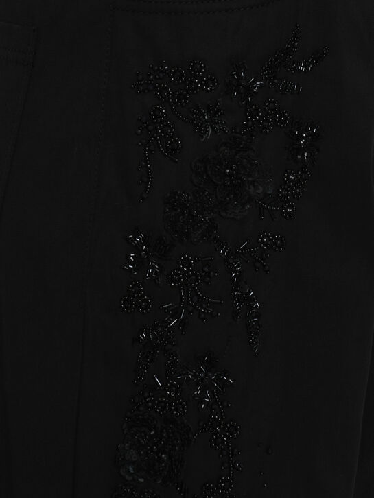 Брюки с вышивкой, черные Elisabetta Franchi , арт.  | Фото 3