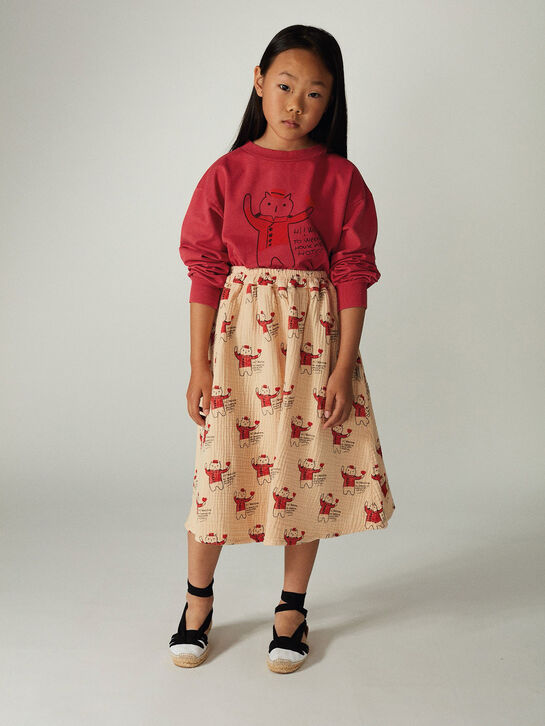 Свитшот, принт кот и надписи Weekend house kids , арт.  | Фото 3