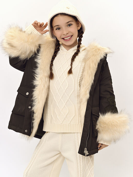 Джемпер вязка ромбы и косы Eleventy , арт.  | Фото 2