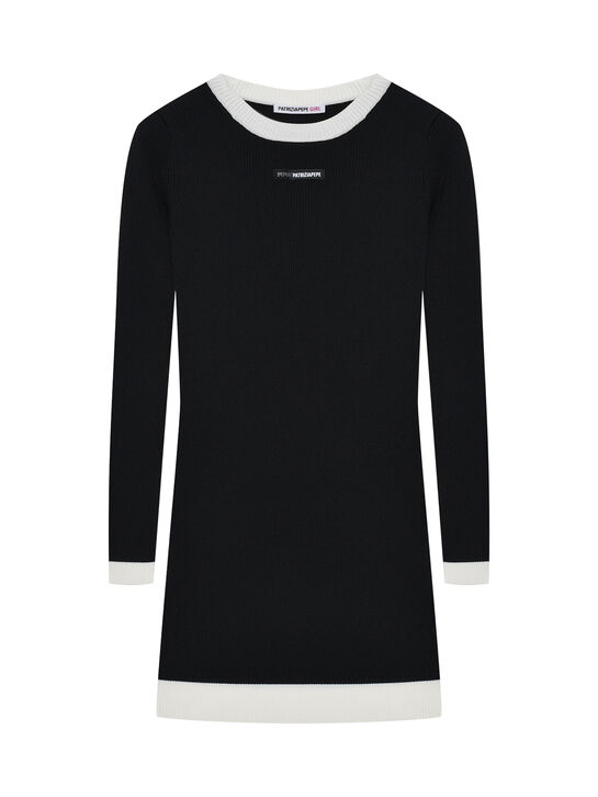 Платье с белым кантом, черное Patrizia Pepe , арт.  | Фото 1