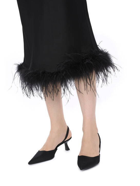 Юбка с отделкой из перьев Blumarine , арт.  | Фото 4