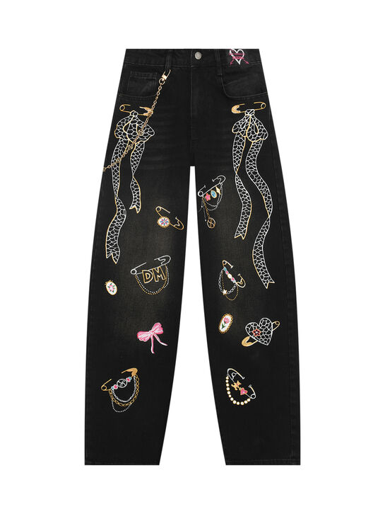 Джинсы с ручной росписью Dan Maralex , арт.  | Фото 1