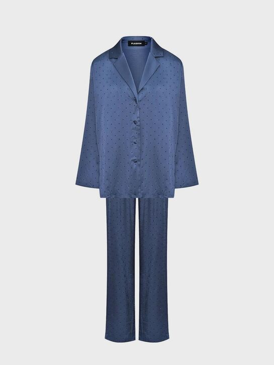 Комплект: жакет+брюки с мелкими стразами Flashin , арт.  | Фото 1