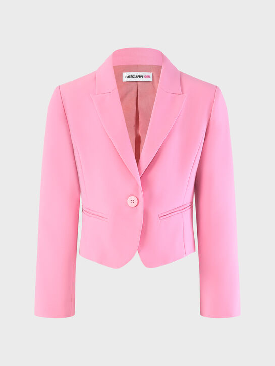 Пиджак укороченный однобортный, розовый Patrizia Pepe , арт.  | Фото 1