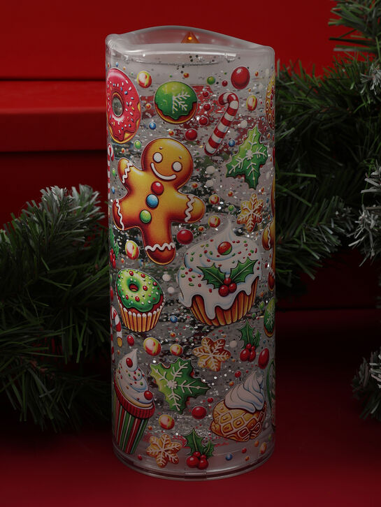 Светодиодная свеча водяная 8×8×20,5 см Timstor , арт.  | Фото 3