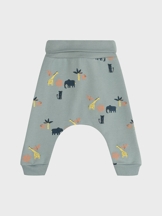 Спортивные брюки с принтом &quot;сафари&quot; Sanetta , арт.  | Фото 1