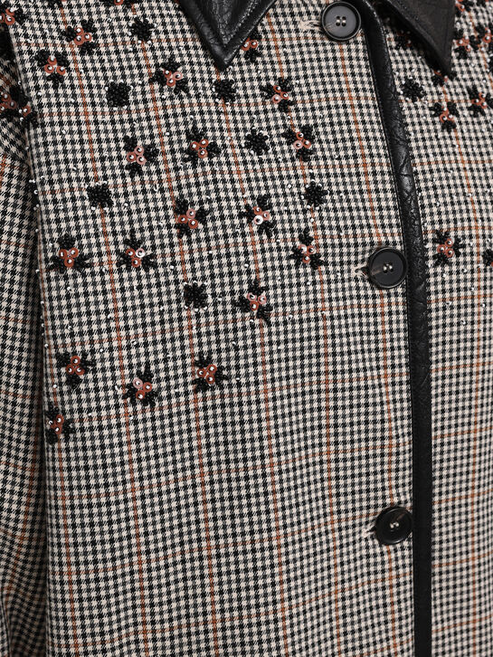 Куртка в клетку с вышивкой MSGM , арт.  | Фото 9