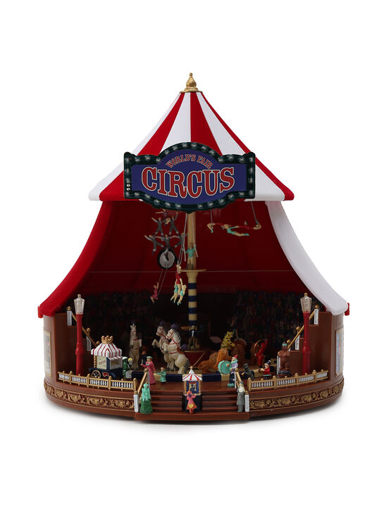 Новогодний сувенир Цирк &quot;Большой топ&quot;, 31 см, адаптер Musicboxworld , арт.  | Фото 1