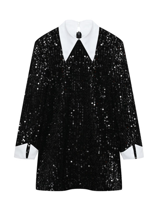 Платье с пайетками, черное Dan Maralex , арт.  | Фото 1