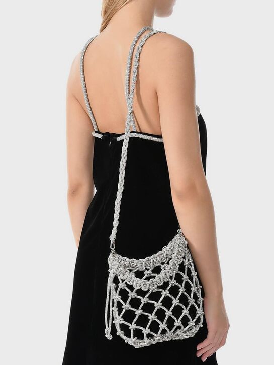 Плетеная сумка с бархатным мешочком ALINE , арт.  | Фото 2