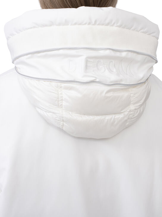 Куртка с капюшоном, белая Diego M , арт.  | Фото 7