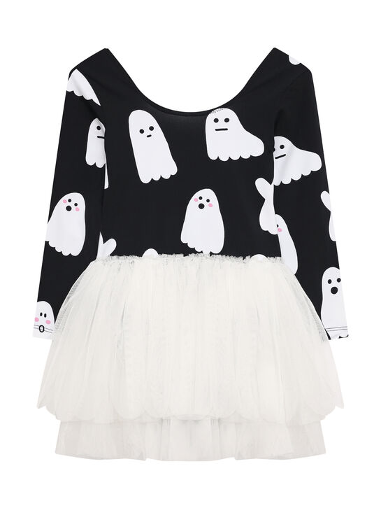 Платье с принтом привидений, черное Stella McCartney , арт.  | Фото 1