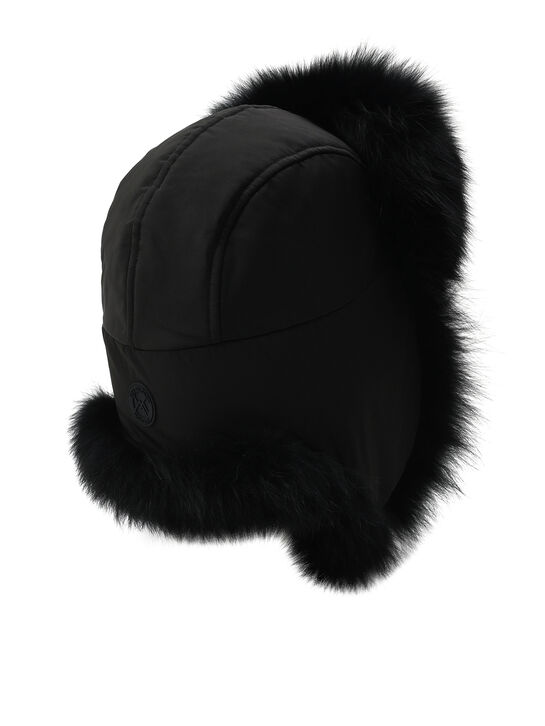 Шапка-ушанка из меха лисы Yves Salomon , арт.  | Фото 2