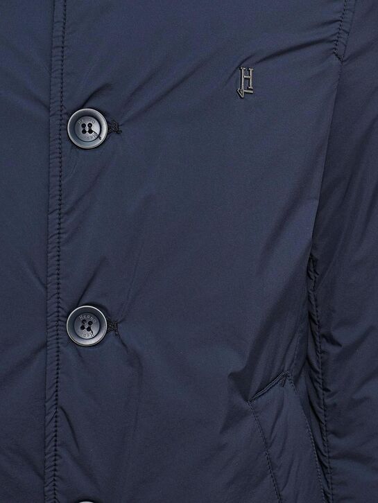 Куртка на пуговицах, темно-синяя Herno , арт.  | Фото 4