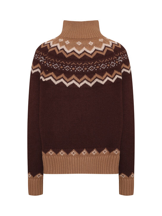 Джемпер с лого, коричневый Saint Barth , арт.  | Фото 5