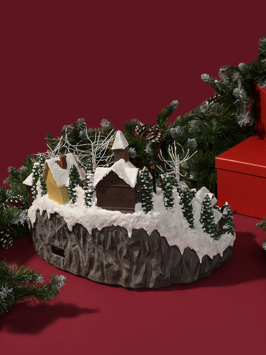 Новогодний сувенир &quot;Деревня в горах&quot; с адаптером, 22,7x23,6x38,8 см LED Timstor , арт.  | Фото 4