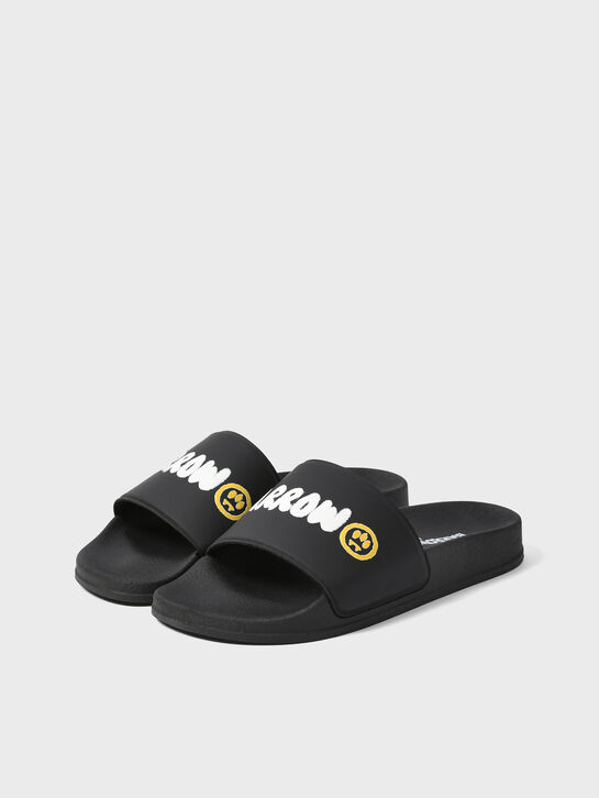 Шлепанцы с лого, черные Barrow , арт.  | Фото 2