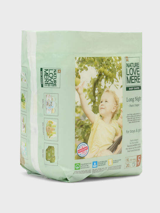 Подгузник-трусики ночные Long Night XL 10-14 кг, 20 шт NATURE LOVE MERE , арт.  | Фото 2