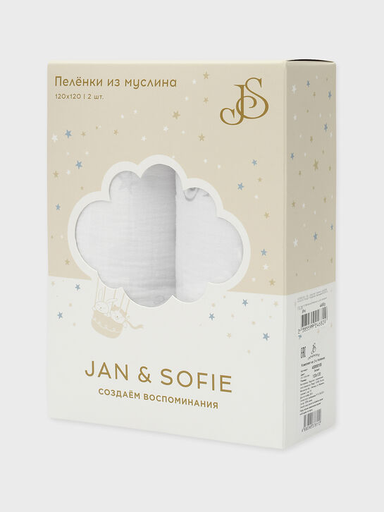 Комплект пеленок, принт &quot;Панда&quot;, 120x120 см Jan&Sofie , арт.  | Фото 8