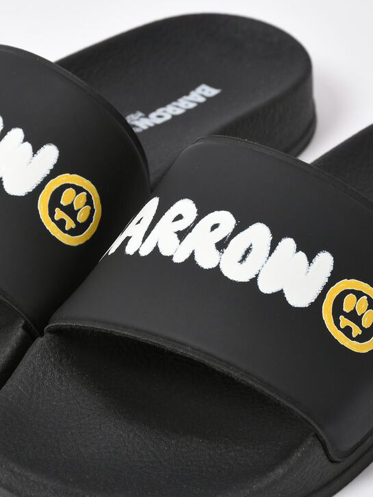 Шлепанцы с лого, черные Barrow , арт.  | Фото 7