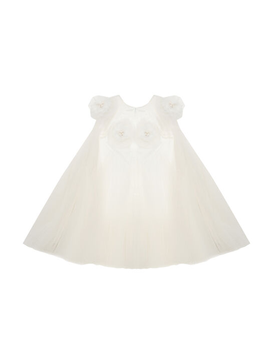 Платье с цветочной аппликацией, белое Maison Ava , арт.  | Фото 2