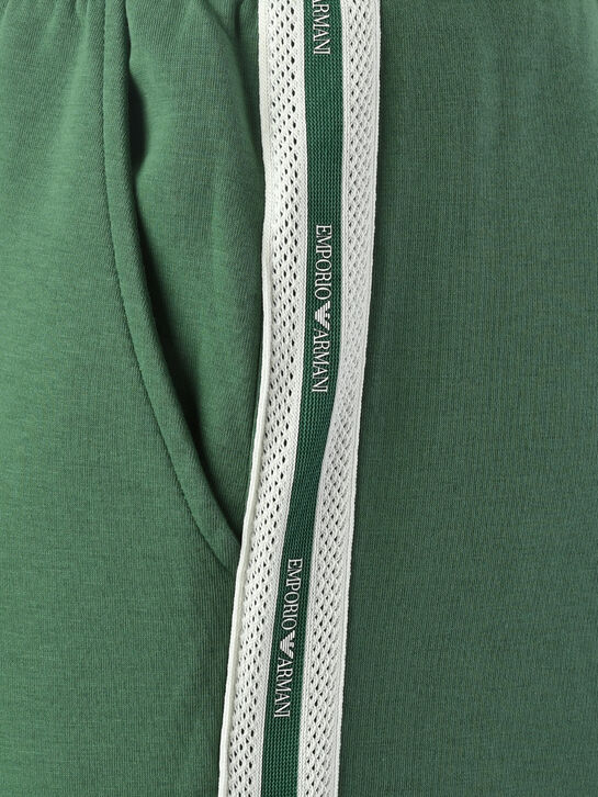 Спортивные брюки с лампасами, зеленые Emporio Armani , арт.  | Фото 3