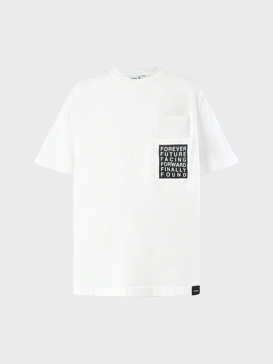 Футболка с карманом и текстовым принтом ASPESI , арт.  | Фото 1