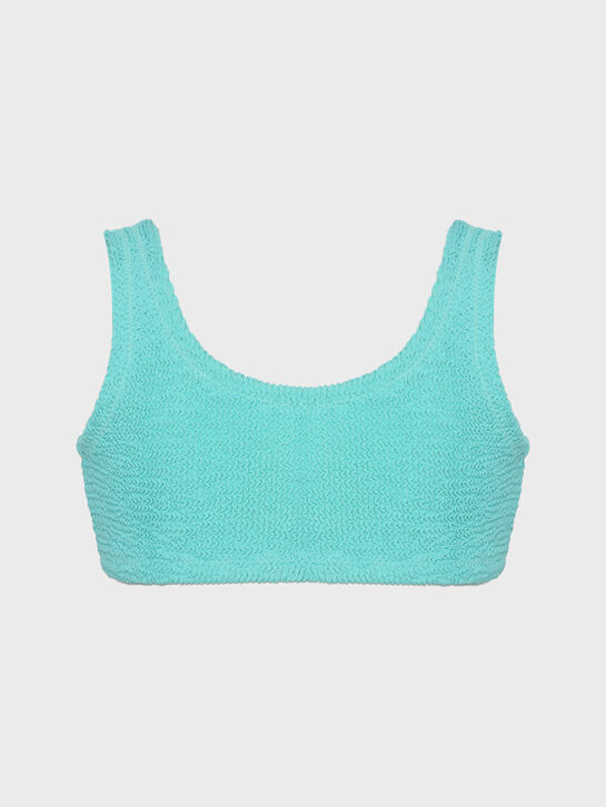 Купальник из жатой ткани, бирюзовый Saint Barth , арт.  | Фото 2