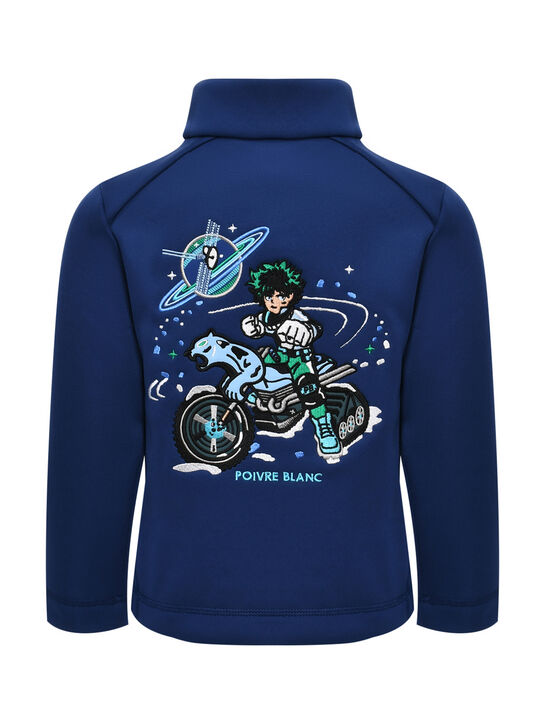 Флисовая кофта с вышивкой, синяя Poivre Blanc , арт.  | Фото 2