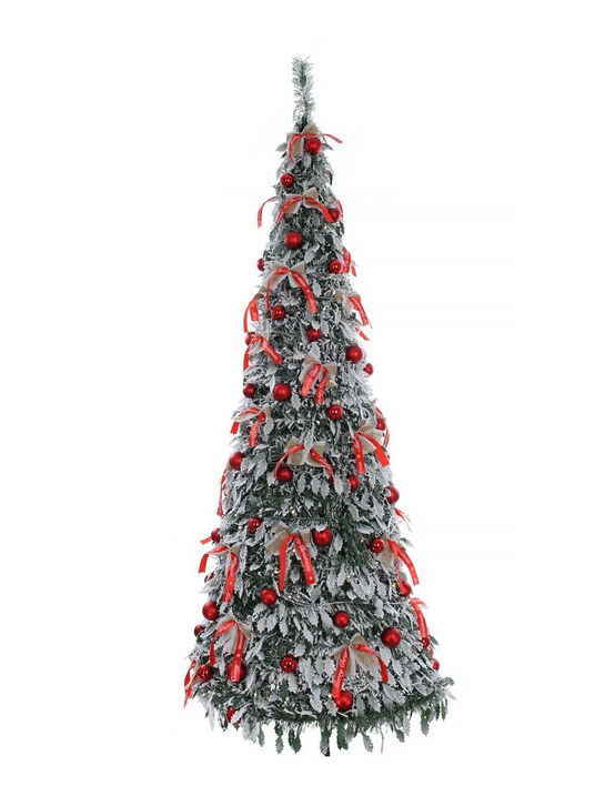 Ель искусственная с подсветкой 200 LED, 72 шара, 80x80x210 см TIANQIN ARTS AND CRAFTS , арт.  | Фото 1