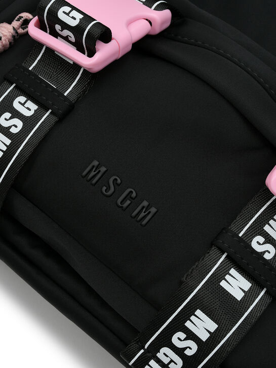 Рюкзак с розовой фурнитурой, черный MSGM , арт.  | Фото 5