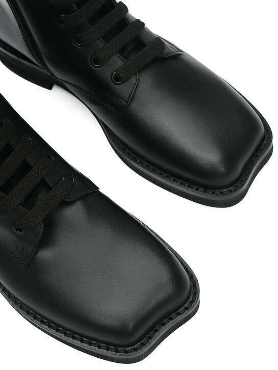 Ботинки с флисовой подкладкой, черные MM6 , арт.  | Фото 4