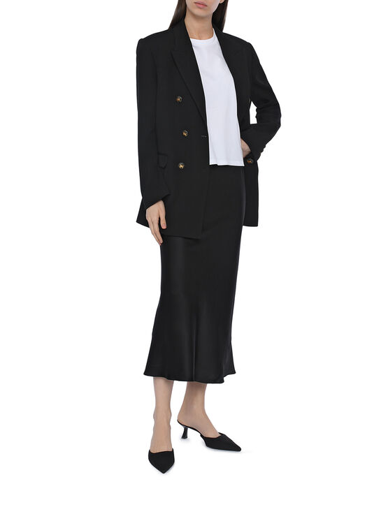 Юбка миди шелковая, черная Dorothee Schumacher , арт.  | Фото 2