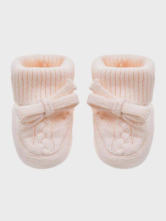 Подарочный набор: шапка, пинетки и варежки, розовый Chloe , арт.  | Фото 3