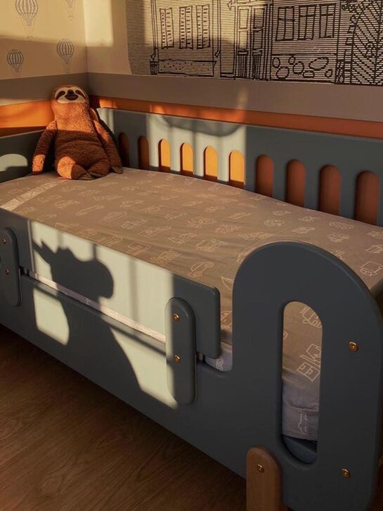 Детская кроватка Just 3.0 Серо-синий &quot;Оловянный&quot; Baby Chipak , арт.  | Фото 3