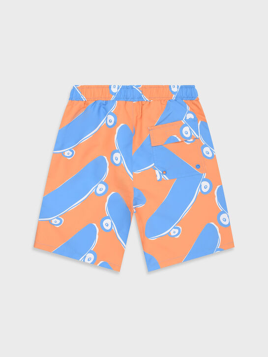 Шорты для купания с принтом &quot; синие скейты&quot; Stella McCartney , арт.  | Фото 2