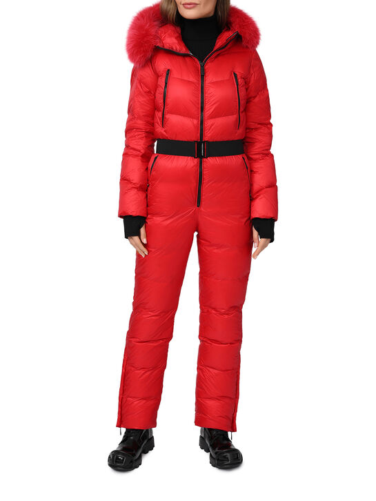 Комбинезон с меховой опушкой на капюшоне, красный Freedomday , арт.  | Фото 4
