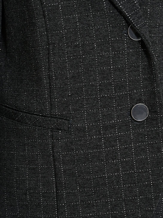 Пиджак в блестящую клетку, серый Monnalisa , арт.  | Фото 3