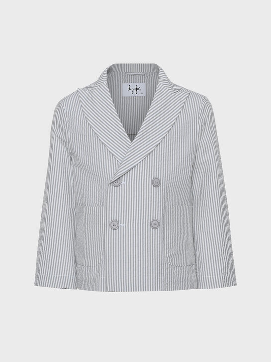 Двубортный пиджак в полоску IL Gufo , арт.  | Фото 1