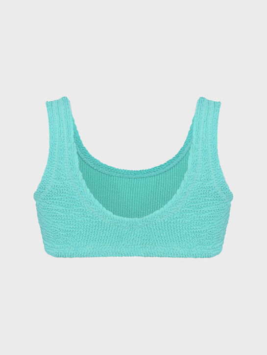 Купальник из жатой ткани, бирюзовый Saint Barth , арт.  | Фото 3