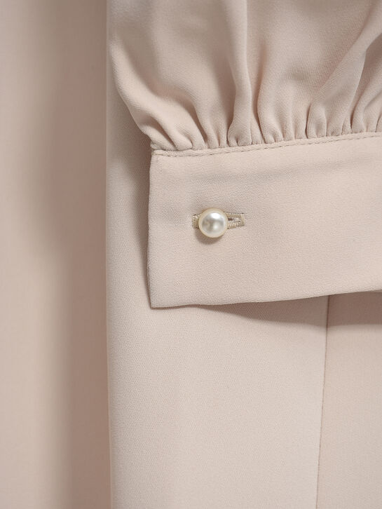 Платье-трапеция с поясом, бежевое Shatu , арт.  | Фото 10