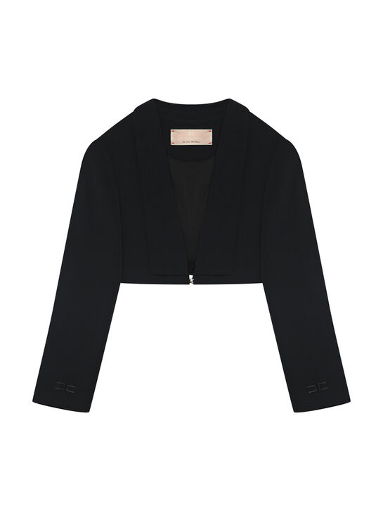 Пиджак укороченный, черный Elisabetta Franchi , арт.  | Фото 1