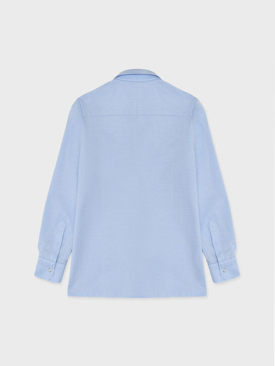 Голубая рубашка из трикотажа KengLabel , арт.  | Фото 2