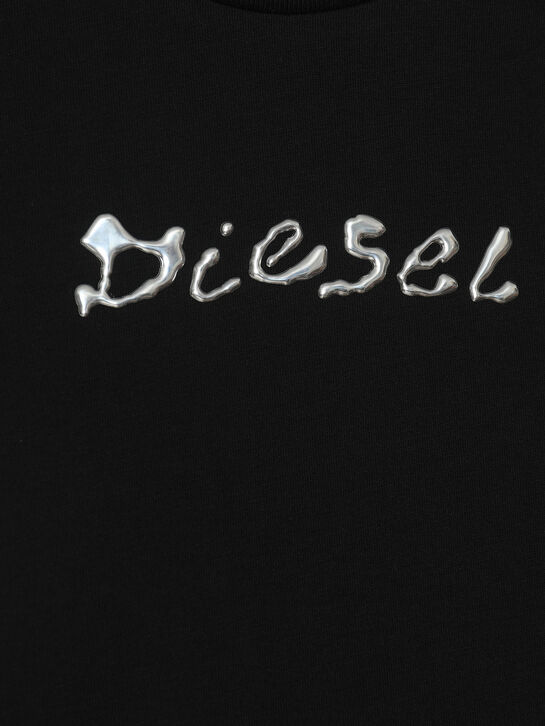 Футболка с белым лого, черная Diesel , арт.  | Фото 3