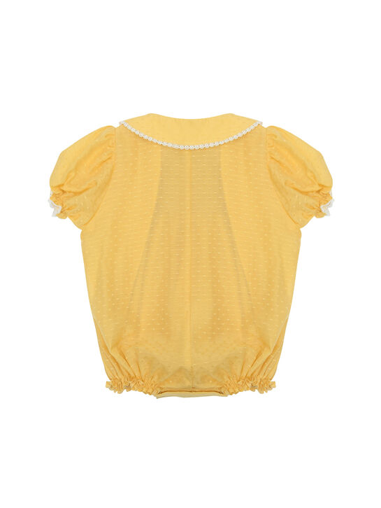 Песочник из батиста, желтый Born to Bloom , арт.  | Фото 2