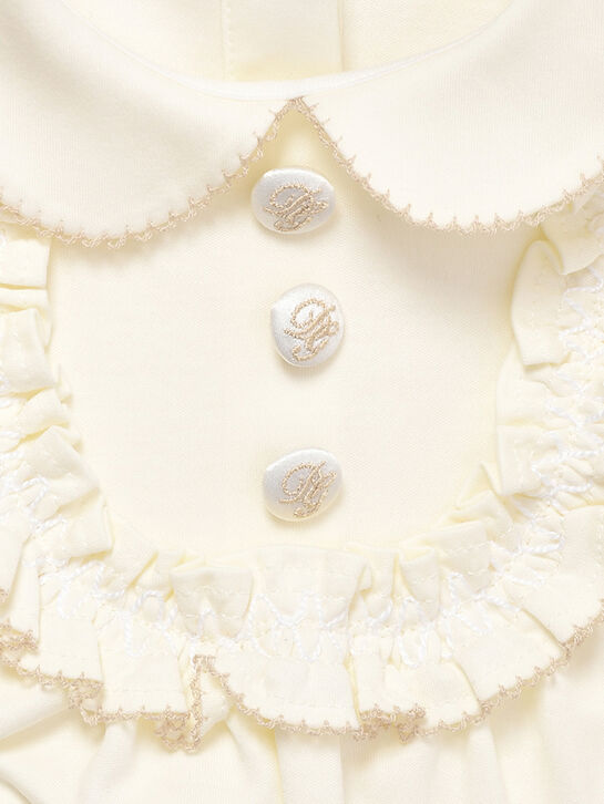 Комплект комбинезон + шапка + слюнявчик, белый Dolce&Gabbana , арт.  | Фото 3