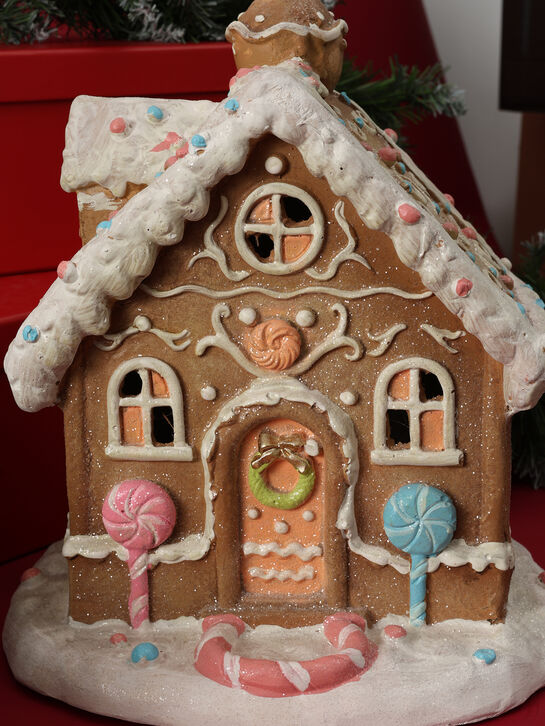 Фигрка декоративная &quot;Домик&quot; с подсветкой (АААх3) 28 см TIANQIN ARTS AND CRAFTS , арт.  | Фото 6