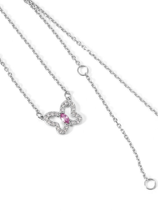 Колье Бабочка с розовым камнем Sneak Peek , арт.  | Фото 4