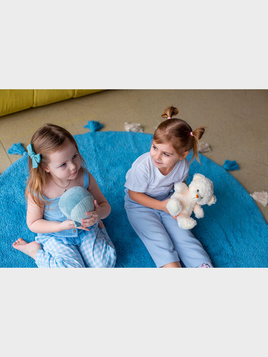 Хлопковый ковер Colorful Blue d140 Lillaland , арт.  | Фото 10