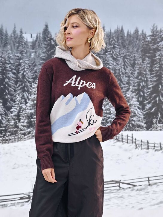 Джемпер с декором &quot;горы&quot;, интарсия Saint Barth , арт.  | Фото 3